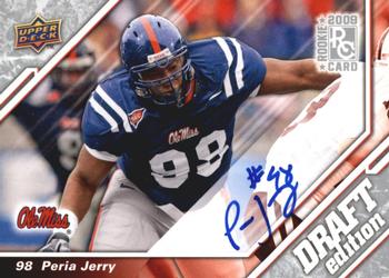 2009 Upper Deck Draft Edition - Autographs Silver #17 Peria Jerry Front