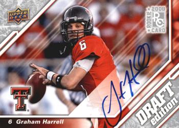 2009 Upper Deck Draft Edition - Autographs Silver #18 Graham Harrell Front