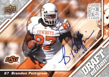 2009 Upper Deck Draft Edition - Autographs Silver #36 Brandon Pettigrew Front
