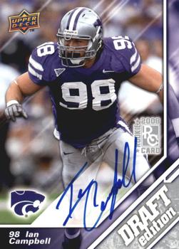 2009 Upper Deck Draft Edition - Autographs Silver #56 Ian Campbell Front