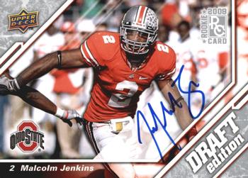 2009 Upper Deck Draft Edition - Autographs Silver #71 Malcolm Jenkins Front
