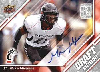 2009 Upper Deck Draft Edition - Autographs Silver #75 Mike Mickens Front