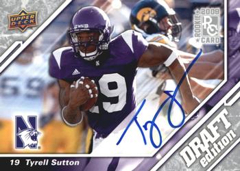 2009 Upper Deck Draft Edition - Autographs Silver #80 Tyrell Sutton Front