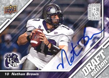 2009 Upper Deck Draft Edition - Autographs Silver #91 Nathan Brown Front