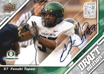 2009 Upper Deck Draft Edition - Autographs Silver #112 Fenuki Tupou Front
