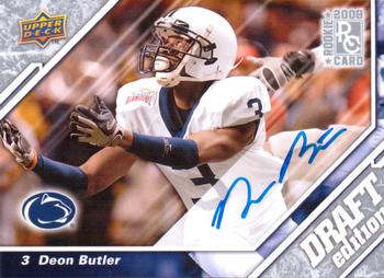 2009 Upper Deck Draft Edition - Autographs Silver #124 Deon Butler Front