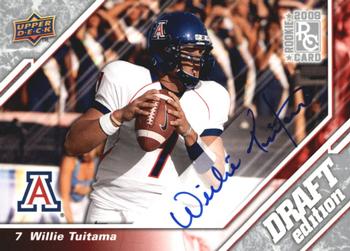 2009 Upper Deck Draft Edition - Autographs Silver #133 Willie Tuitama Front
