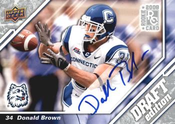 2009 Upper Deck Draft Edition - Autographs Silver #140 Donald Brown Front