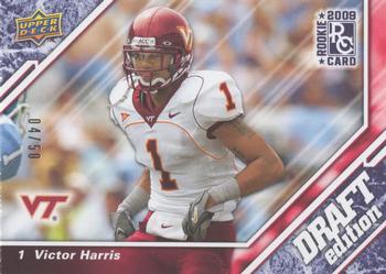 2009 Upper Deck Draft Edition - Blue #72 Victor Harris Front