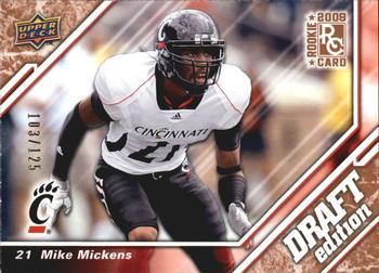 2009 Upper Deck Draft Edition - Bronze #75 Mike Mickens Front