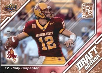 2009 Upper Deck Draft Edition - Bronze #77 Rudy Carpenter Front