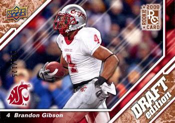 2009 Upper Deck Draft Edition - Bronze #88 Brandon Gibson Front