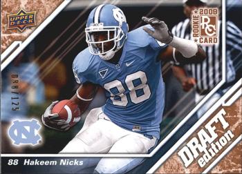 2009 Upper Deck Draft Edition - Bronze #149 Hakeem Nicks Front