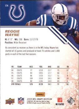2009 Upper Deck Draft Edition - Bronze #174 Reggie Wayne Back