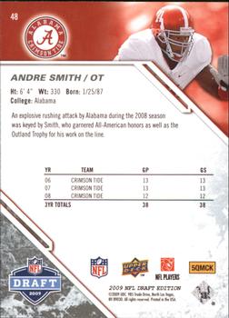 2009 Upper Deck Draft Edition - Brown #48 Andre Smith Back
