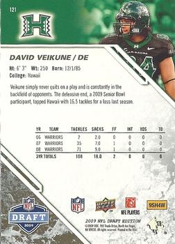 2009 Upper Deck Draft Edition - Brown #121 David Veikune Back