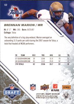2009 Upper Deck Draft Edition - Brown #122 Brennan Marion Back
