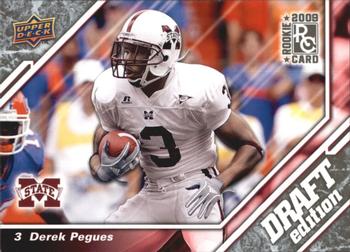 2009 Upper Deck Draft Edition - Brown #142 Derek Pegues Front