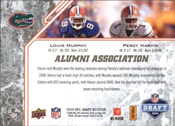 2009 Upper Deck Draft Edition - Brown #247 Percy Harvin / Louis Murphy Back