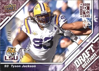 2009 Upper Deck Draft Edition - Burgundy #54 Tyson Jackson Front