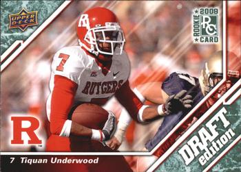 2009 Upper Deck Draft Edition - Dark Green #119 Tiquan Underwood Front