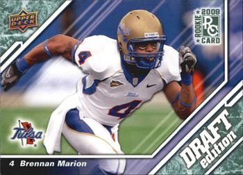 2009 Upper Deck Draft Edition - Dark Green #122 Brennan Marion Front