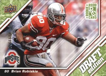 2009 Upper Deck Draft Edition - Green #30 Brian Robiskie Front