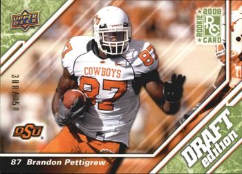 2009 Upper Deck Draft Edition - Green #36 Brandon Pettigrew Front