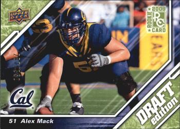 2009 Upper Deck Draft Edition - Green #38 Alex Mack Front