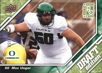 2009 Upper Deck Draft Edition - Green #47 Max Unger Front