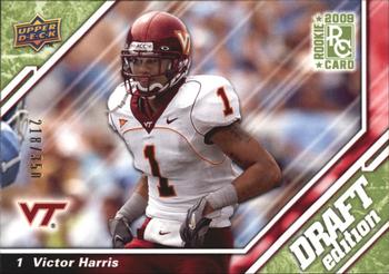 2009 Upper Deck Draft Edition - Green #72 Victor Harris Front
