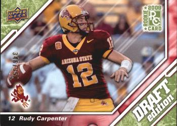 2009 Upper Deck Draft Edition - Green #77 Rudy Carpenter Front