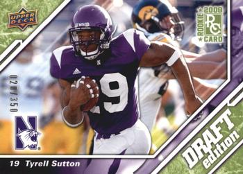 2009 Upper Deck Draft Edition - Green #80 Tyrell Sutton Front