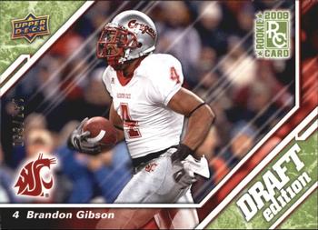 2009 Upper Deck Draft Edition - Green #88 Brandon Gibson Front