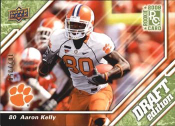 2009 Upper Deck Draft Edition - Green #89 Aaron Kelly Front