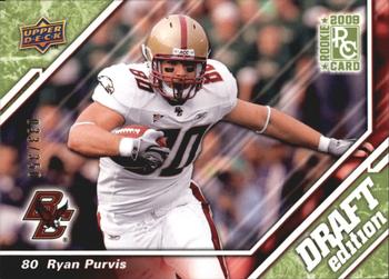 2009 Upper Deck Draft Edition - Green #100 Ryan Purvis Front