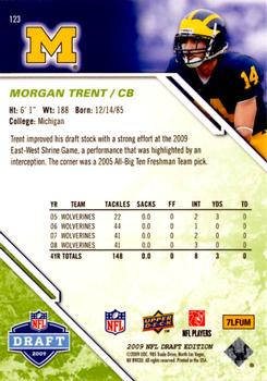 2009 Upper Deck Draft Edition - Green #123 Morgan Trent Back