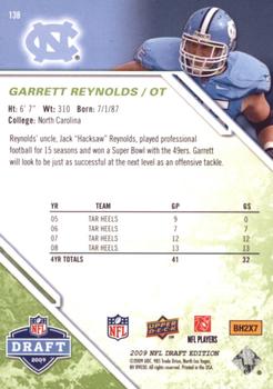2009 Upper Deck Draft Edition - Green #138 Garrett Reynolds Back