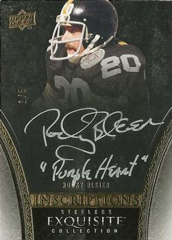 2009 Upper Deck Exquisite Collection - Inscriptions Gold #I-RB Rocky Bleier Front