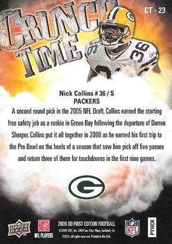 2009 Upper Deck First Edition - Crunch Time #CT-23 Nick Collins Back