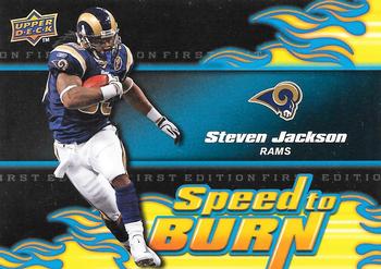 2009 Upper Deck First Edition - Speed to Burn #SB-2 Steven Jackson Front