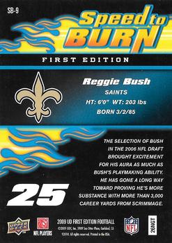2009 Upper Deck First Edition - Speed to Burn #SB-9 Reggie Bush Back