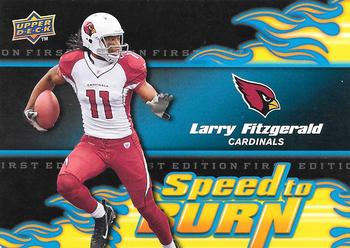2009 Upper Deck First Edition - Speed to Burn #SB-12 Larry Fitzgerald Front