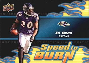 2009 Upper Deck First Edition - Speed to Burn #SB-23 Ed Reed Front