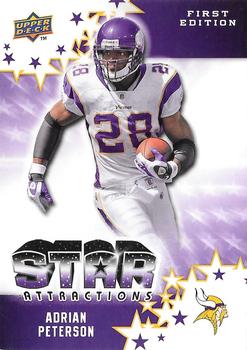 2009 Upper Deck First Edition - Star Attractions #SA-2 Adrian Peterson Front