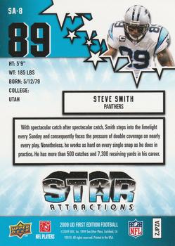 2009 Upper Deck First Edition - Star Attractions #SA-8 Steve Smith Back