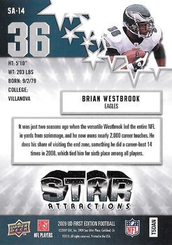 2009 Upper Deck First Edition - Star Attractions #SA-14 Brian Westbrook Back