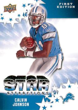 2009 Upper Deck First Edition - Star Attractions #SA-24 Calvin Johnson Front