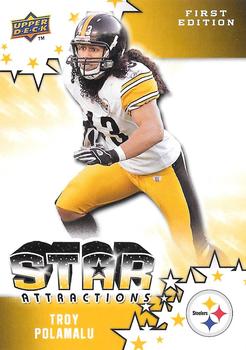 2009 Upper Deck First Edition - Star Attractions #SA-25 Troy Polamalu Front