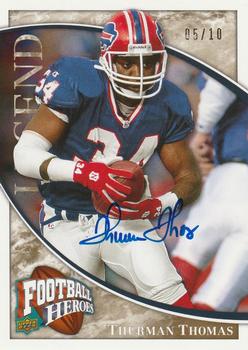2009 Upper Deck Heroes - Autographs Gold #240 Thurman Thomas Front